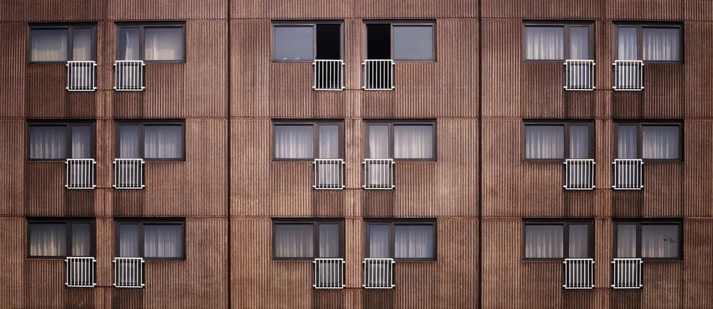Urban Window Grid by Eric Mattheyses — canvas wall art