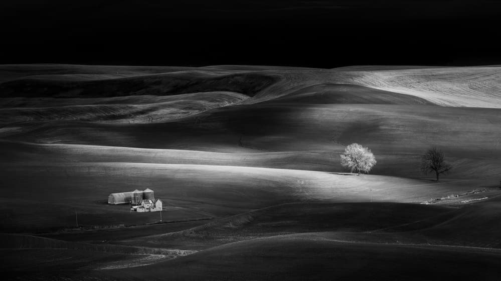 Dramatic Rolling Hills Farm by Phillip Chang — canvas wall art