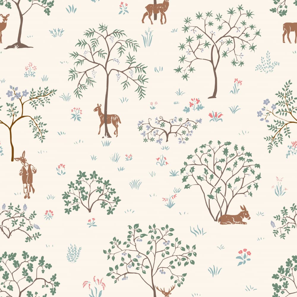 Enchanted Forest Animals by Annick — canvas wall art