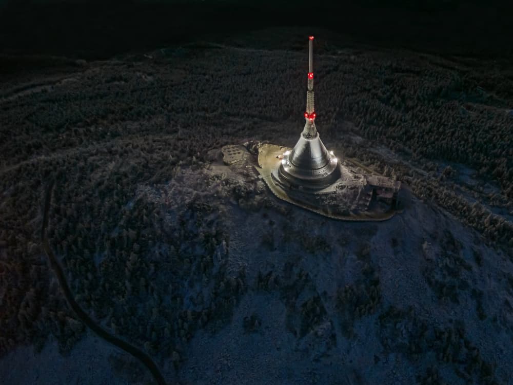 Radiant Winter Tower by Ilona Rosenkrancová — canvas wall art