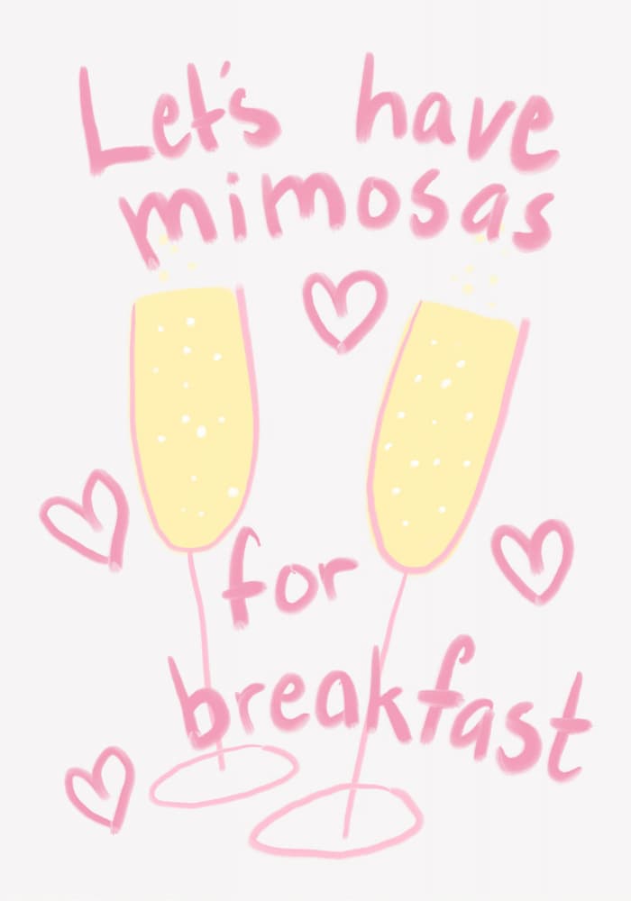 Breakfast Mimosas by Athene Fritsch — canvas wall art