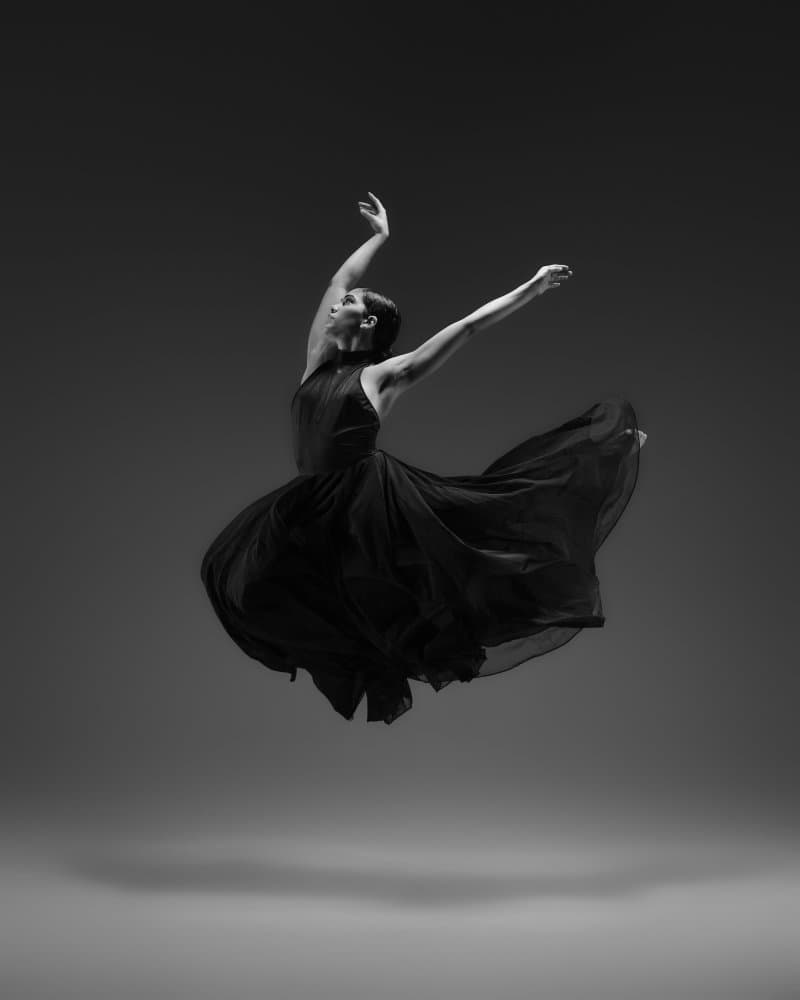 Floating Ballet Dancer by Rob Li — canvas wall art