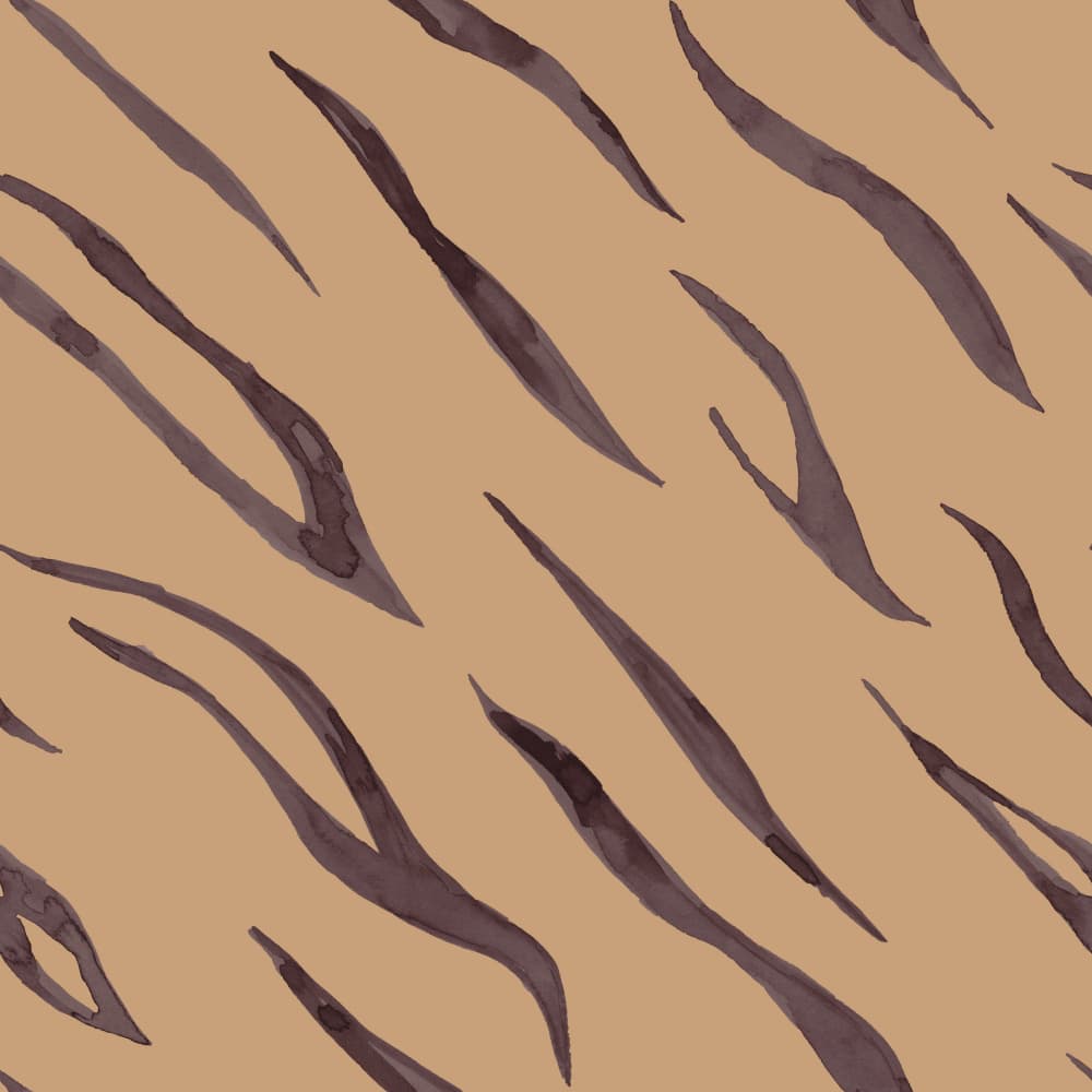 Watercolor Tiger Stripes by Irene Demetri — canvas wall art