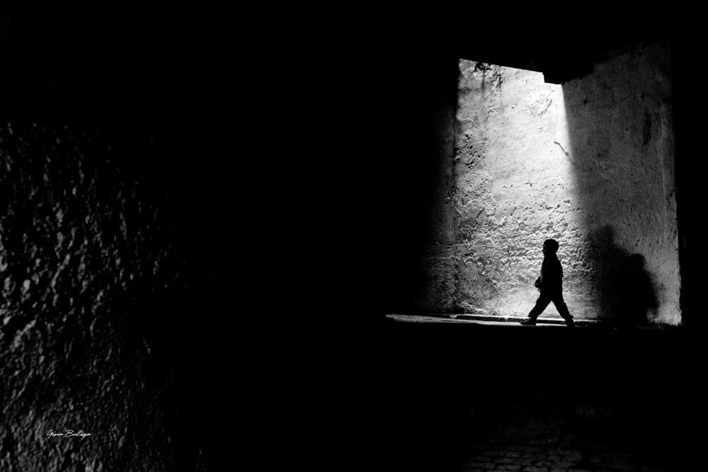 Walking Towards Light by Gina Buliga — canvas wall art