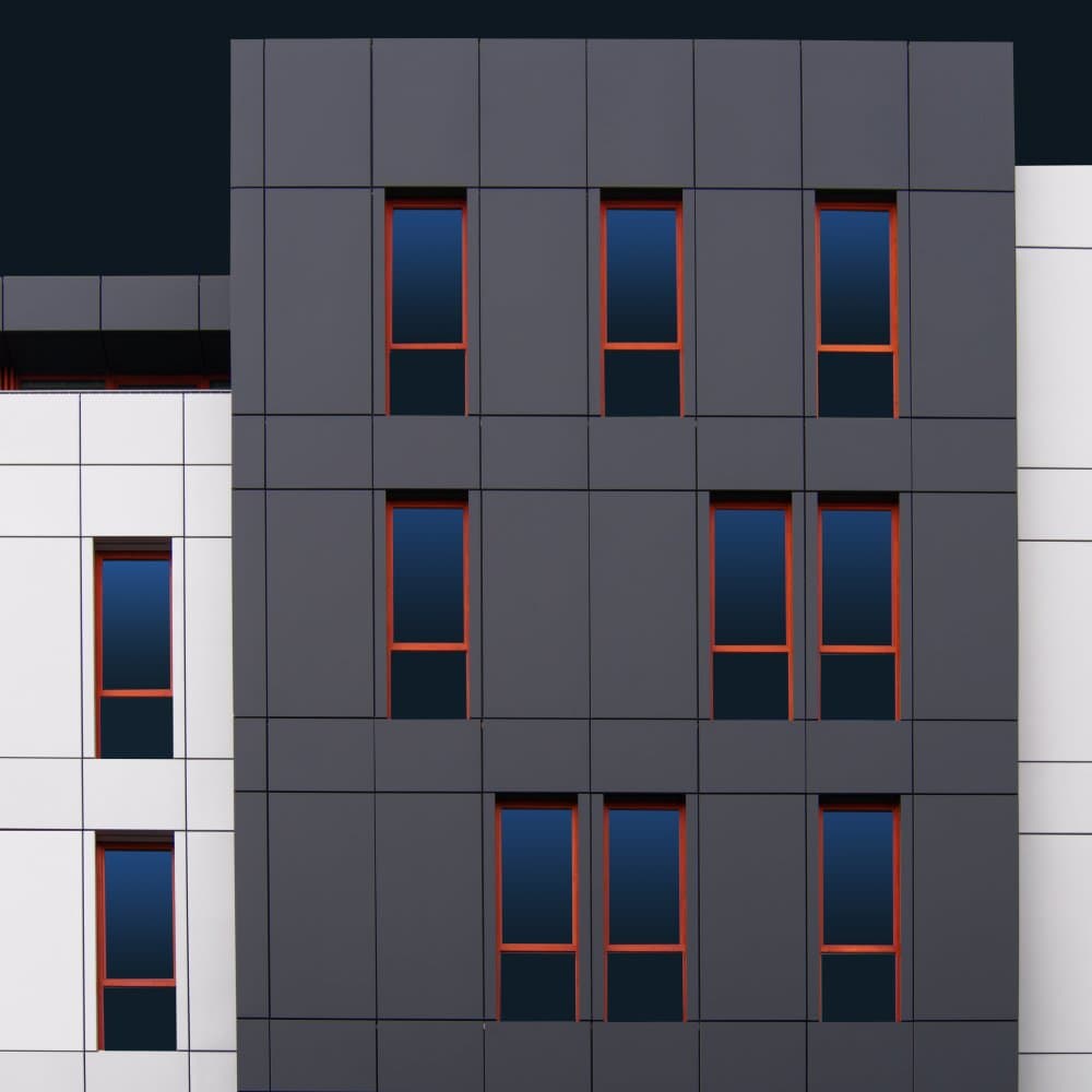 Sleek Architectural Windows by Luc Vangindertael (laGrange) — canvas wall art