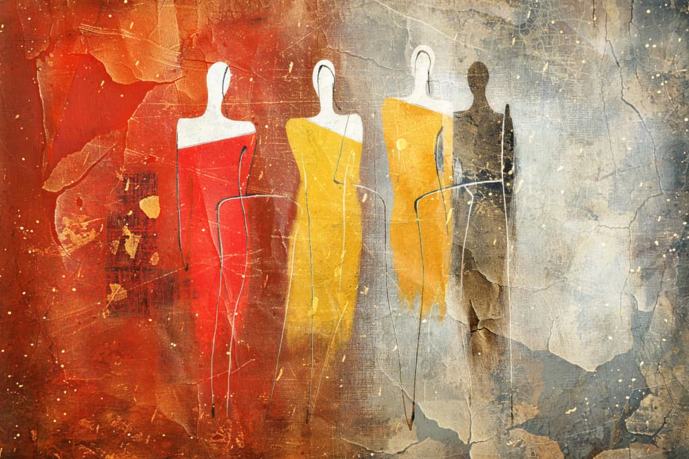 Colorful Abstract Journey by Rafal Kulik — canvas wall art