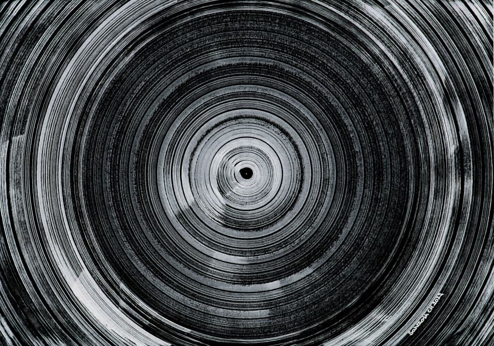Hypnotic Concentric Circles by Santhosh ch — canvas wall art