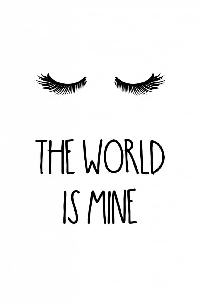 The World Is Mine Lashes by Martina — canvas wall art