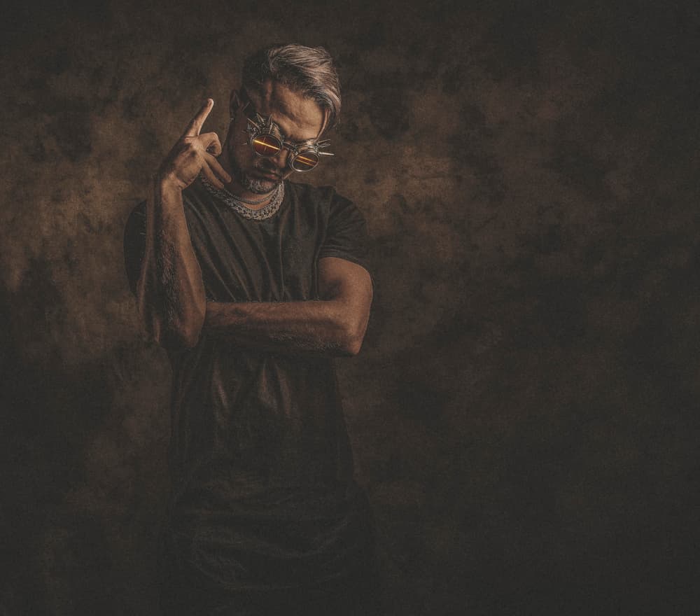 Confident Man Gesture by gNo — canvas wall art