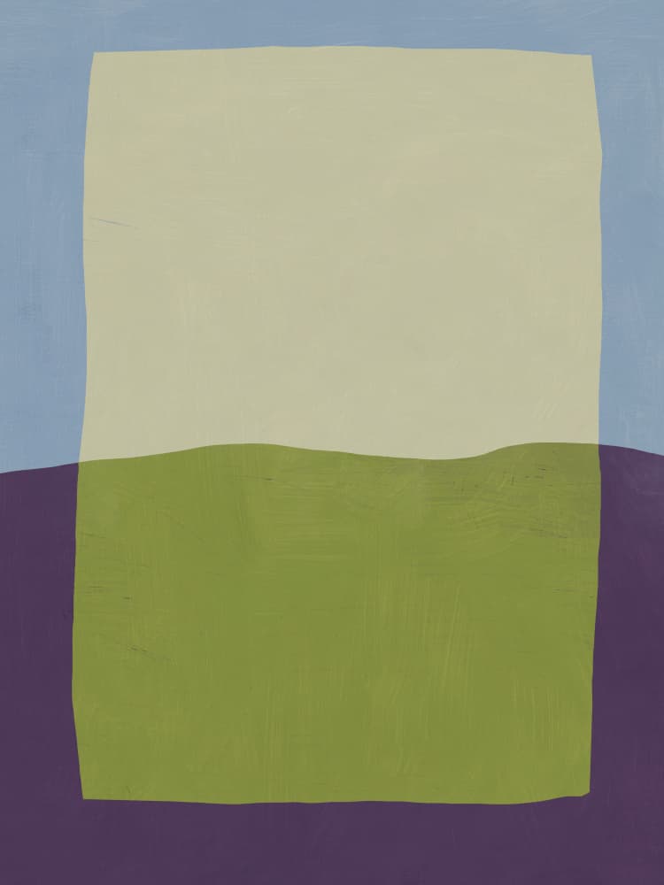 Calm Horizon Colors by Little Dean — canvas wall art