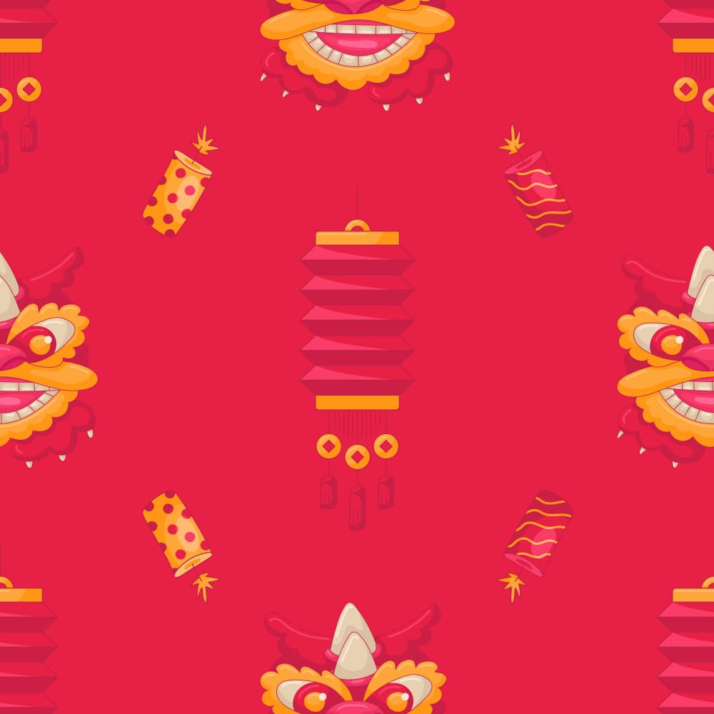 Chinese New Year Festivities by Marika Barsrsind β canvas wall art