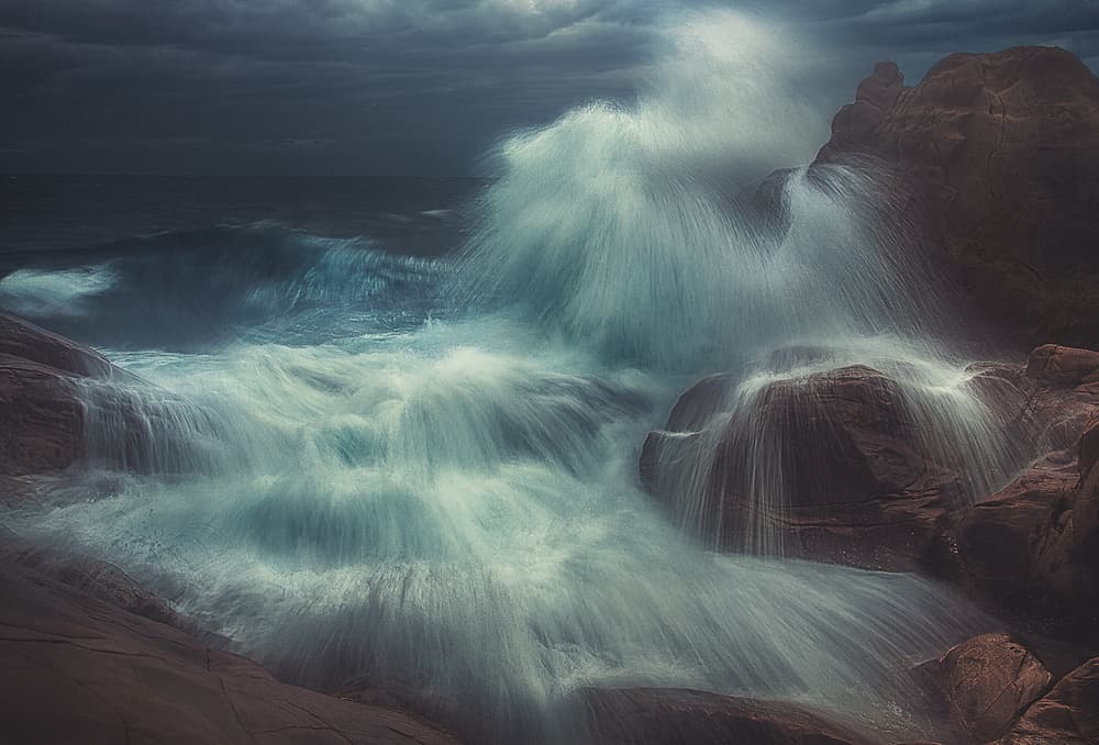 Powerful Ocean Flow by Paolo Lazzarotti — canvas wall art