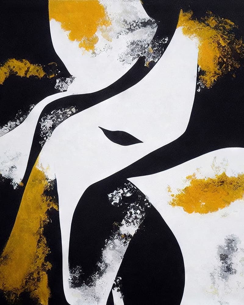 Fluid Golden Shapes by Alpenglow Workshop — canvas wall art