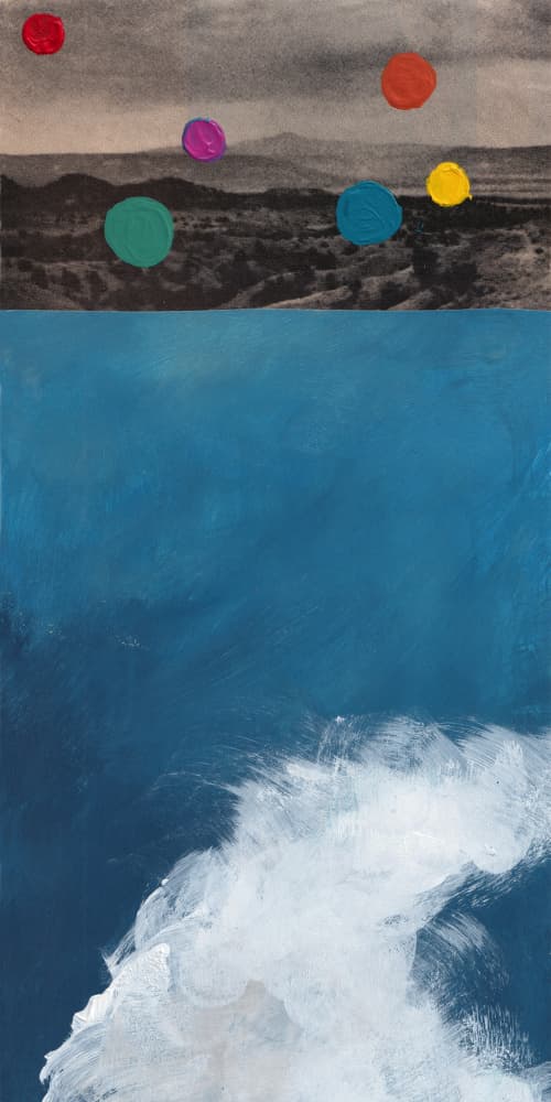 Colorful Desert Ocean Wave by Bronwyn Baker — canvas wall art