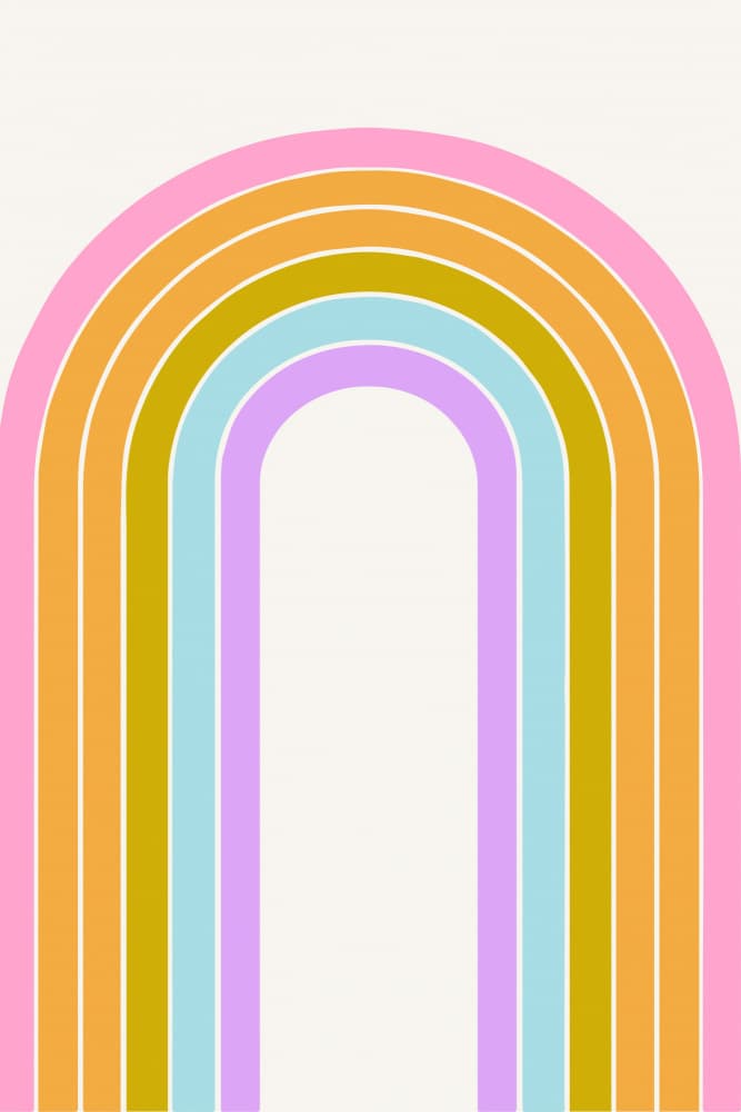 Pastelrainbowno02 by Treechild — canvas wall art