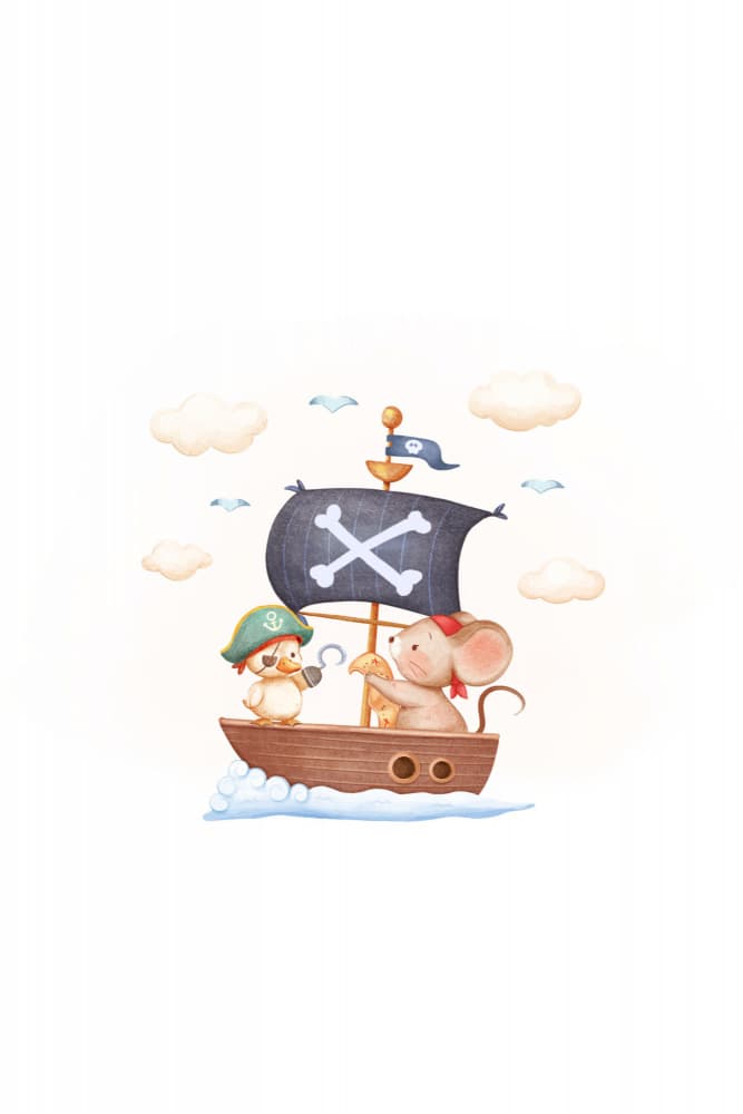 Little Pirate Adventure by Xuan Thai — canvas wall art