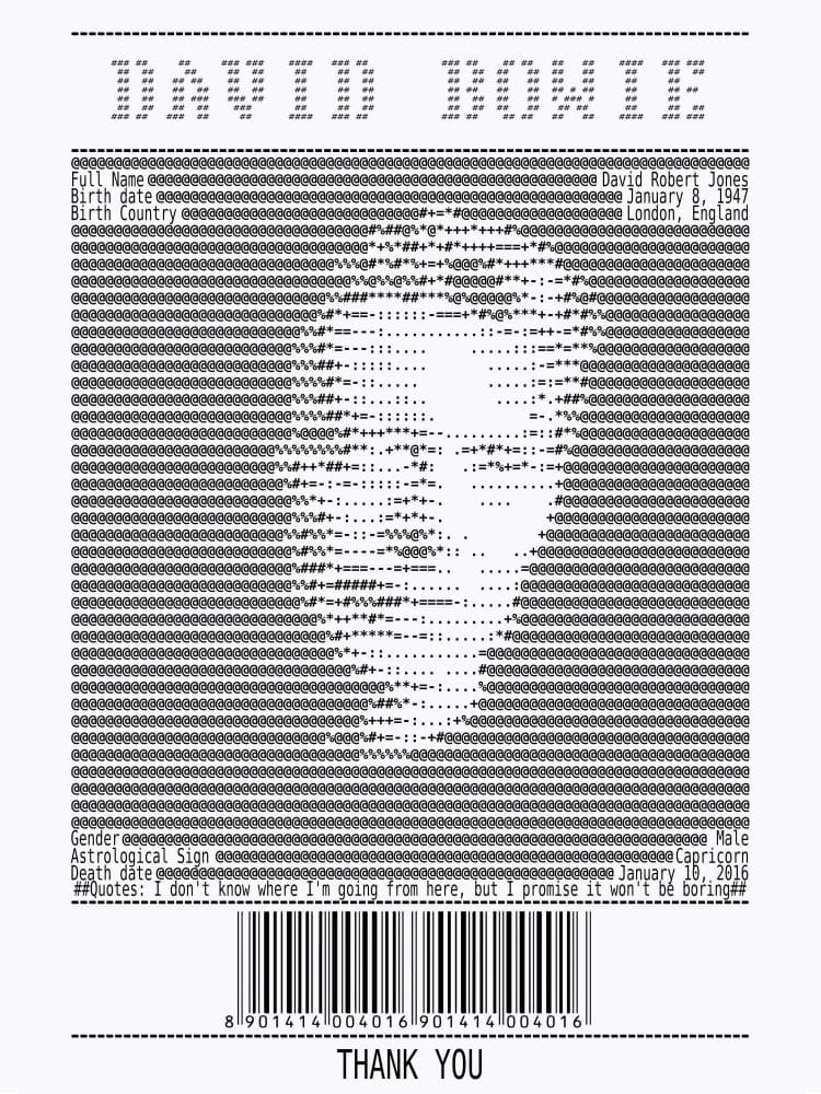 Typographic Man Portrait by Doa Project — canvas wall art