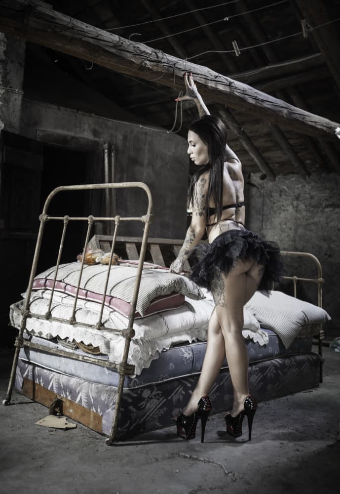 Elegant Grunge Bedroom by Georgios Bero — canvas wall art