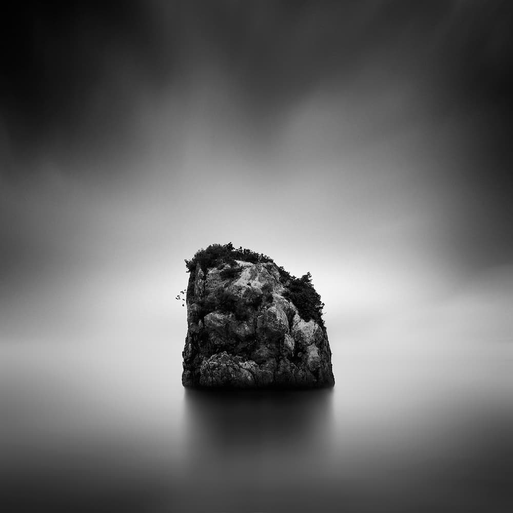 Solitary Rock Serenity by George Digalakis — canvas wall art