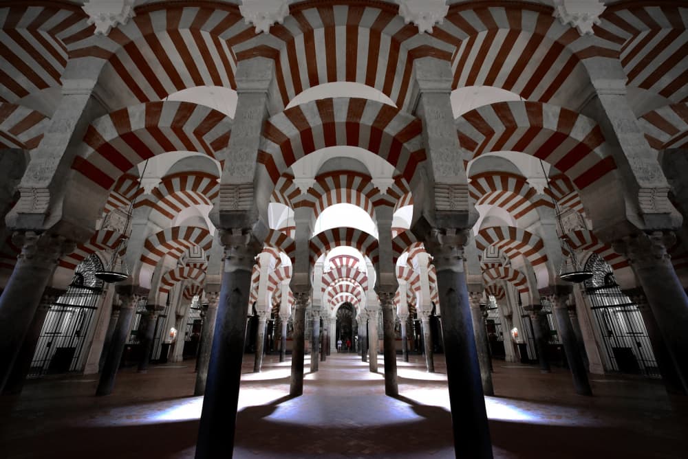 Cordoba Mosque Arches by Jorge Pimenta — canvas wall art