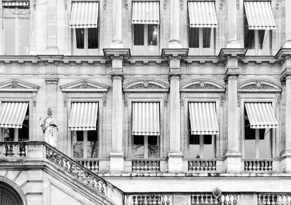 Elegant Facade Awnings by Talitha McQueen — canvas wall art
