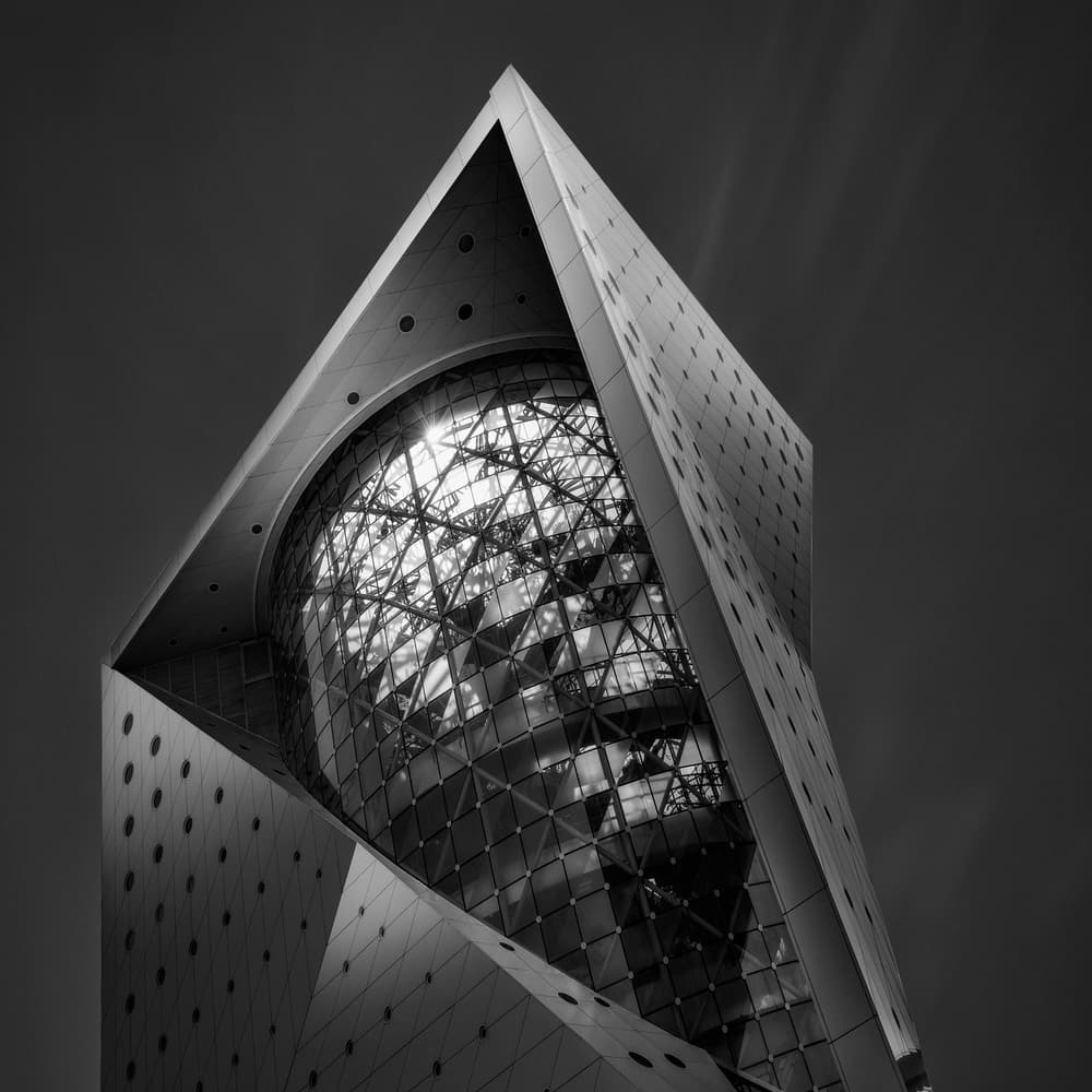 Modern Architectural Geometry by Ahmed Thabet — canvas wall art