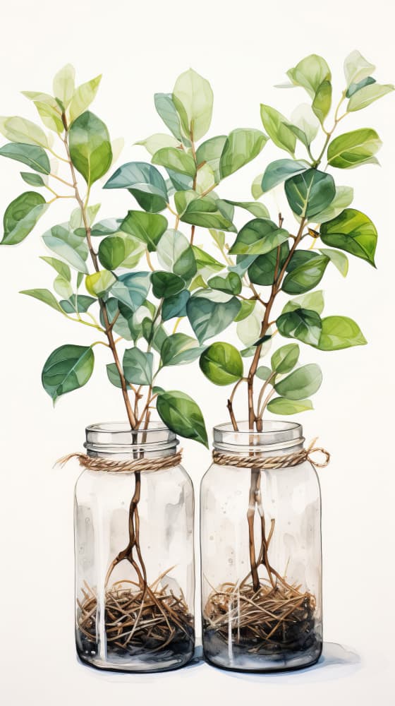 Fresh Green Leaf Cuttings by Bilge Paksoylu — canvas wall art