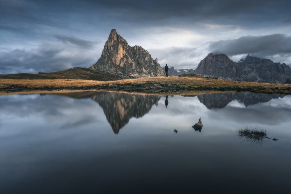 Alpine Peak Reflection by Thomas de Franzoni — canvas wall art