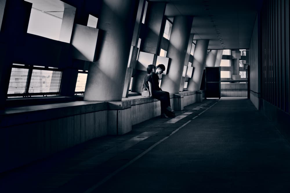Modern Architectural Solitude by moucorn — canvas wall art