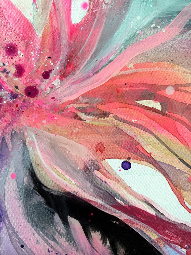 Vibrant Floral Bloom by Anna Viklund — canvas wall art
