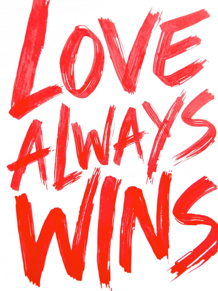 Love Always Wins by Ohkimiko — canvas wall art