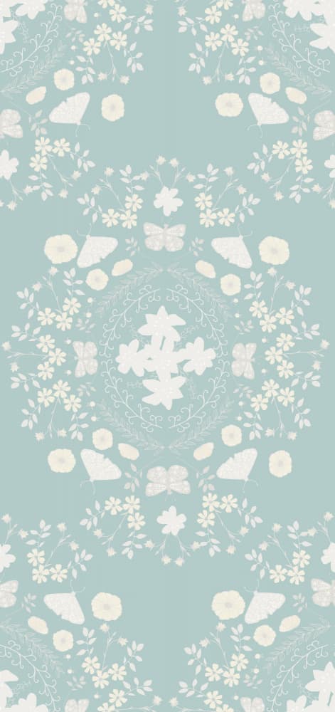Delicate Floral Butterflies by Aliya Putrus — canvas wall art