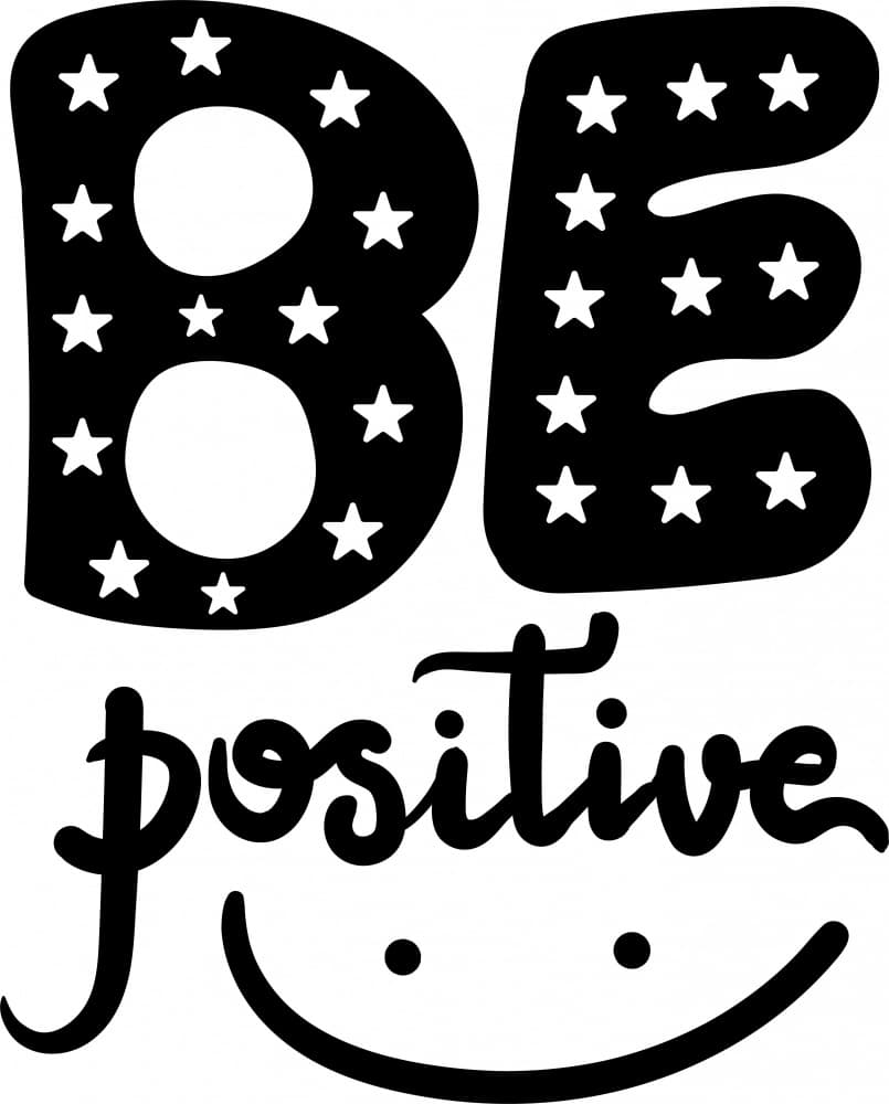 Be Positive Smiley Face by Marika Barsrsind β canvas wall art