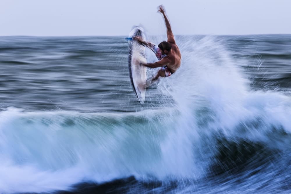 Dynamic Surf Action by Massimo Mei — canvas wall art