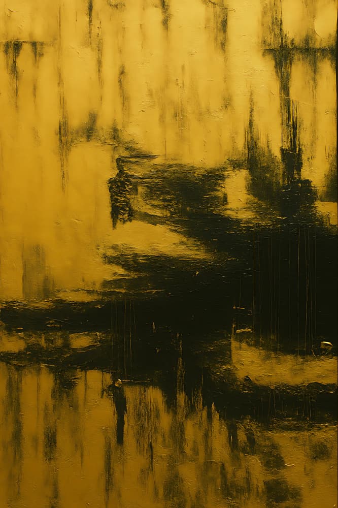 Dark Gold Abstract Texture by HUGO — canvas wall art