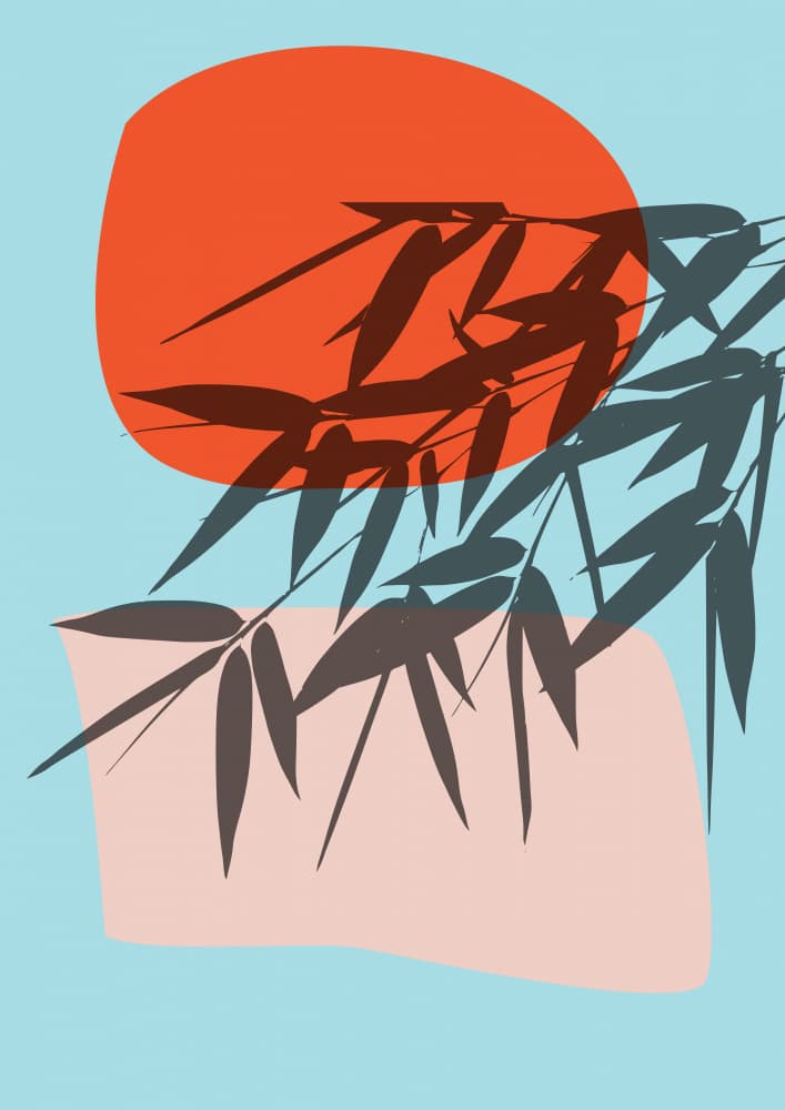 Serene Bamboo Silhouettes by Layla Oz — canvas wall art