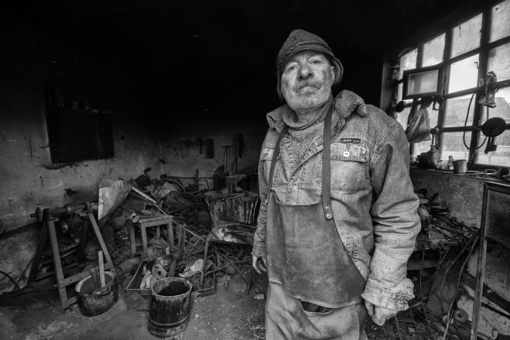 Old Craftsman's Gaze by Zoran Toldi (EFIAP AZSF) — canvas wall art