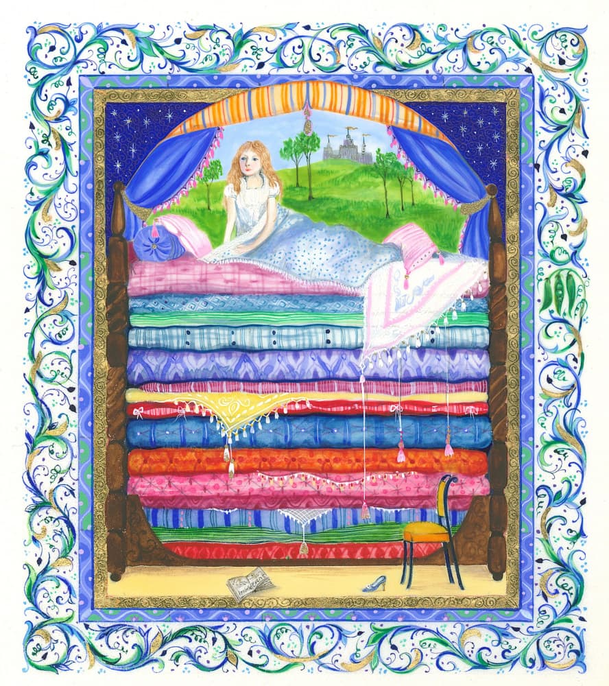 The Princess and the Pea by Isabelle Brent — canvas wall art