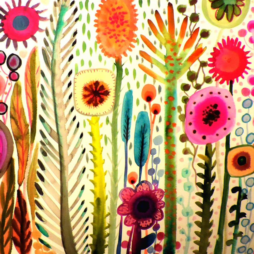 Colorful Whimsical Garden by Sylvie Demers — canvas wall art