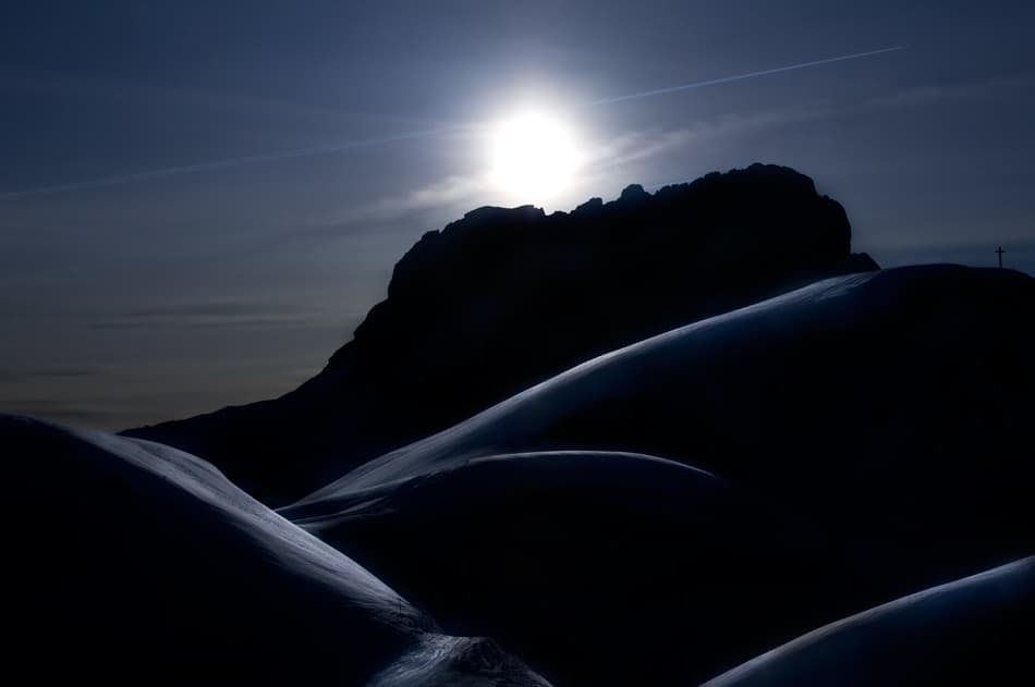 Serene Snowscape Glow by Liloni Luca — canvas wall art