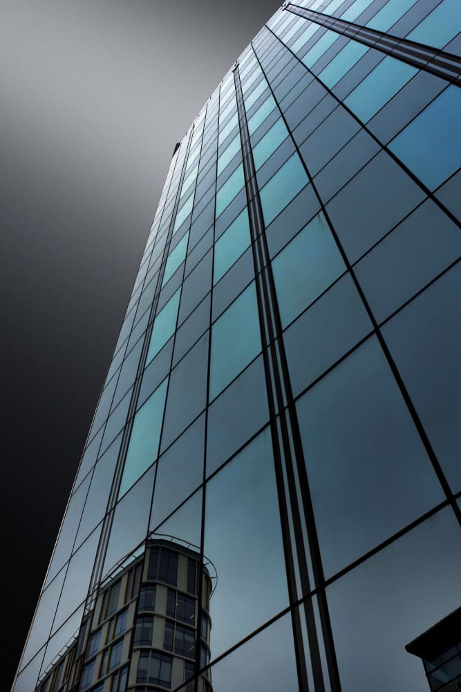 Modern Skyscraper Reflection by Jorge Pimenta — canvas wall art
