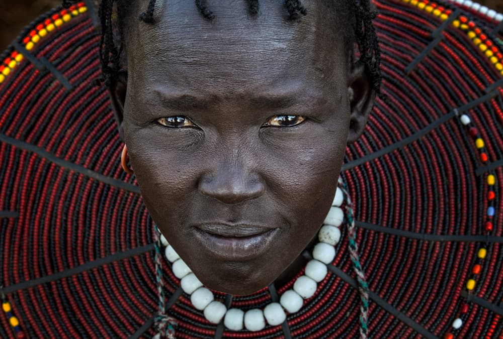 Captivating African Gaze by Joxe Inazio Kuesta Garmendia — canvas wall art
