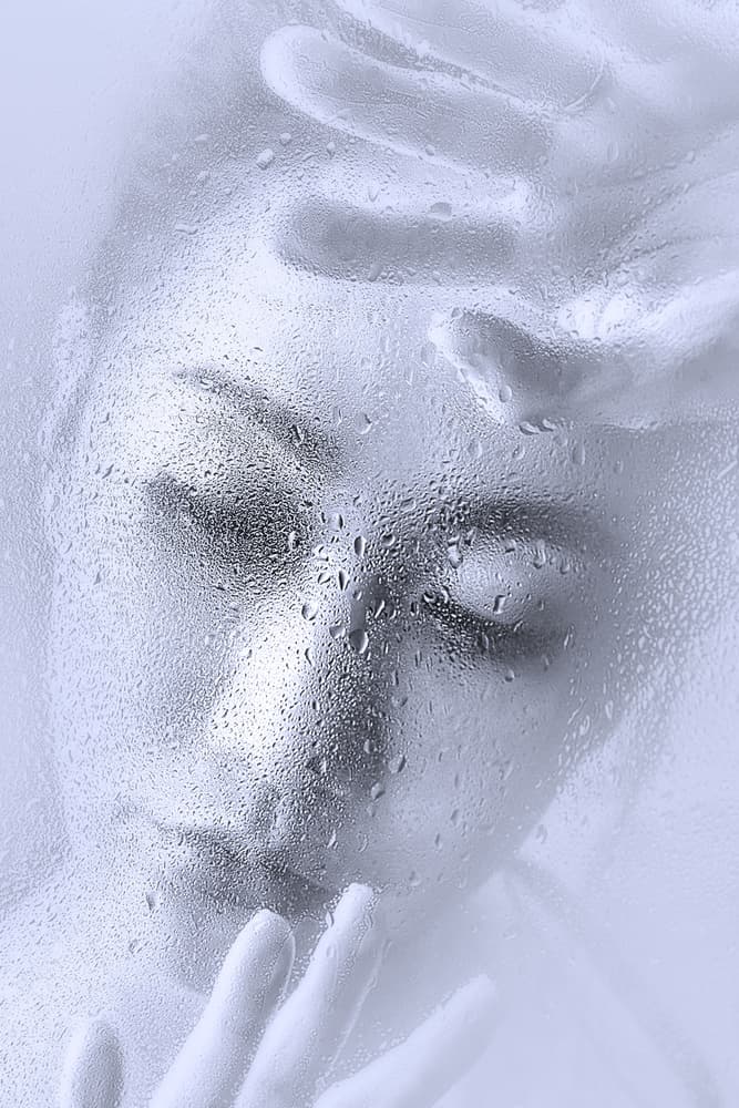 Serene Woman Water Drops by Heru Sungkono — canvas wall art