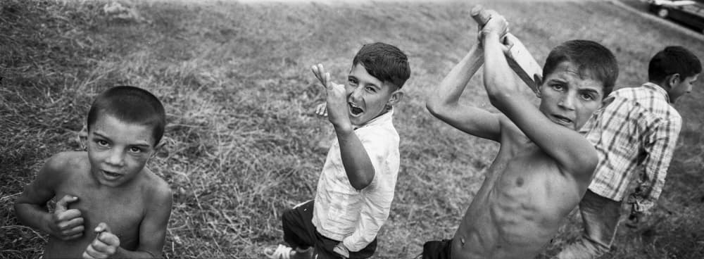 Spirited Boys Outdoors by Sorin Vidis — canvas wall art