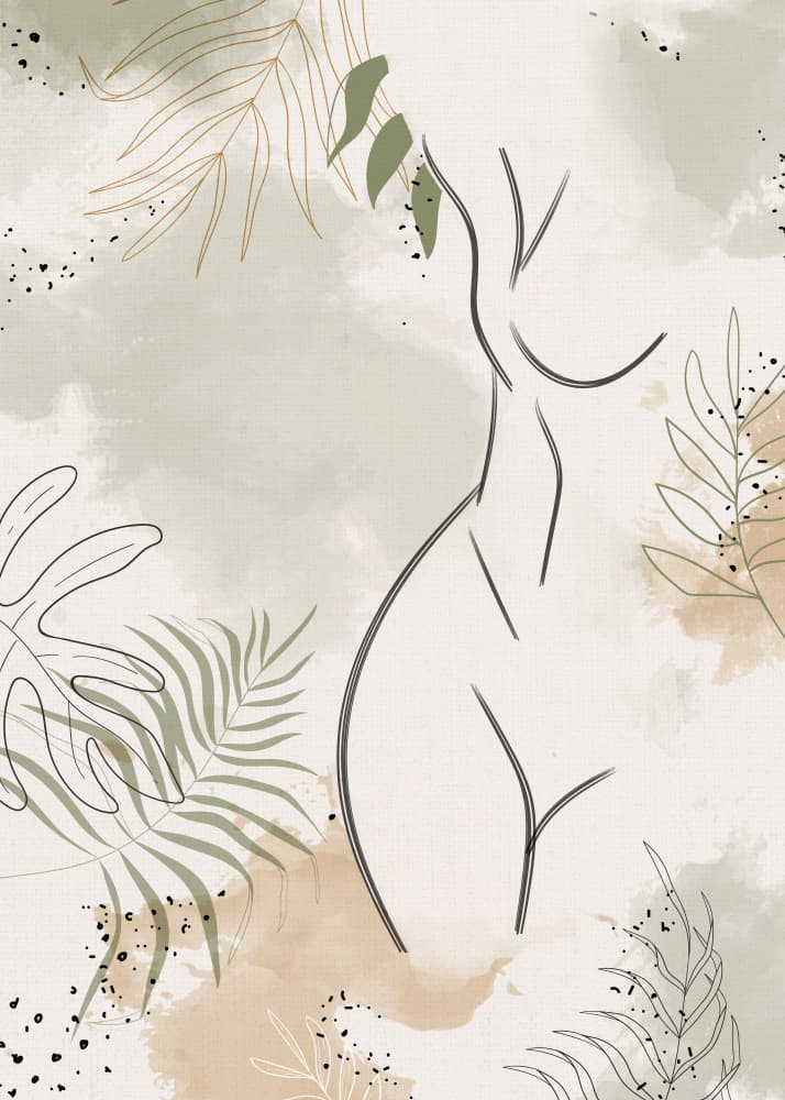 Soft Botanical Form by Fadil Roze — canvas wall art