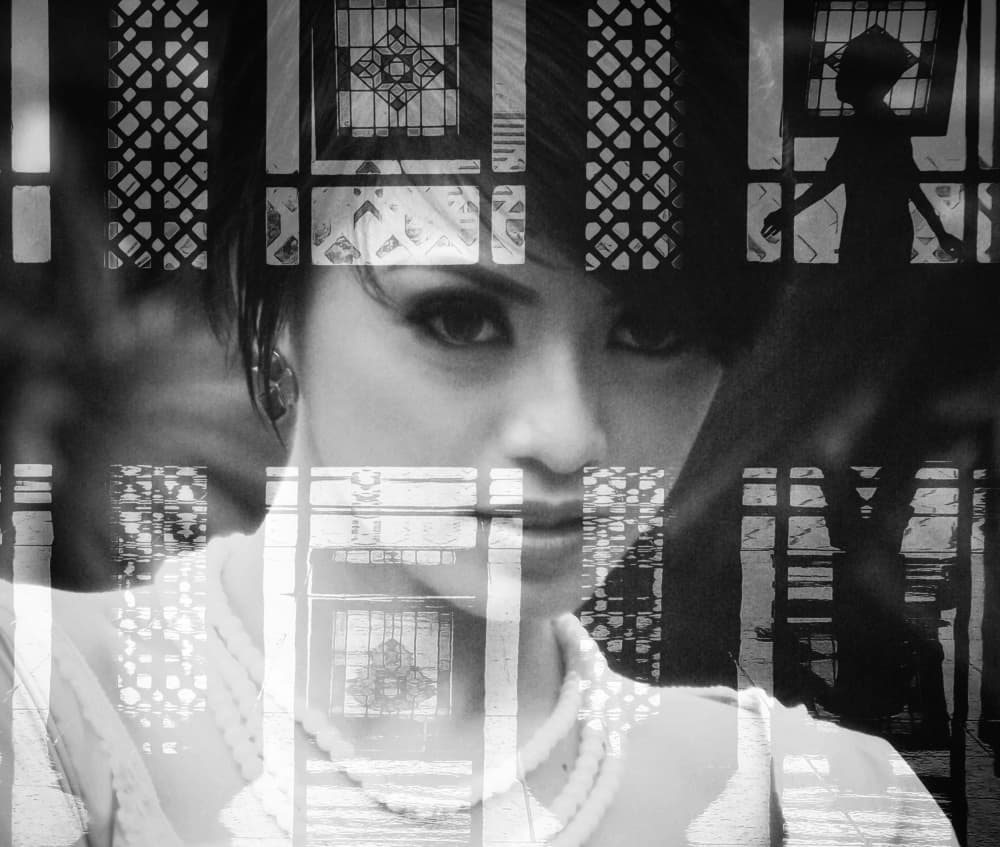Double Exposure Gaze by Kahar Lagaa — canvas wall art