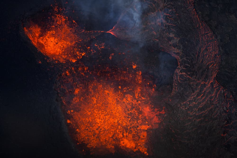 Volcanic Lava Flow by John Fan — canvas wall art