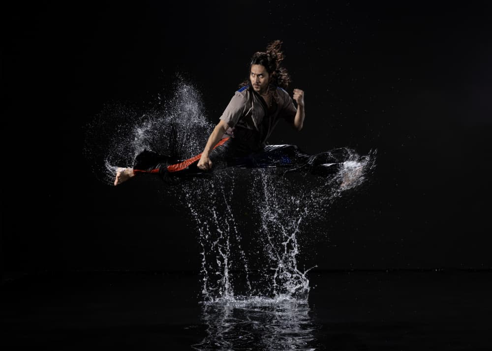 Dynamic Water Kick by Sita Gramich — canvas wall art