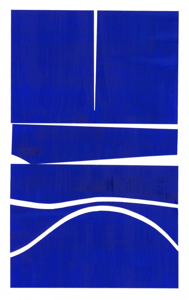 Blue Collage by Isabelle Brent — canvas wall art