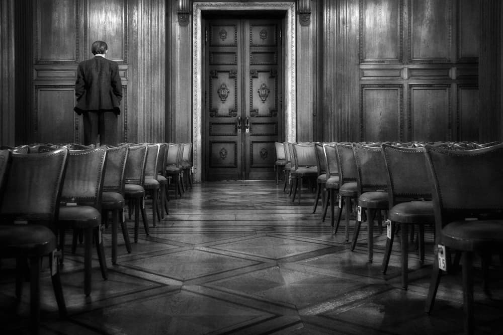 Man In Formal Hall by Holger Droste — canvas wall art